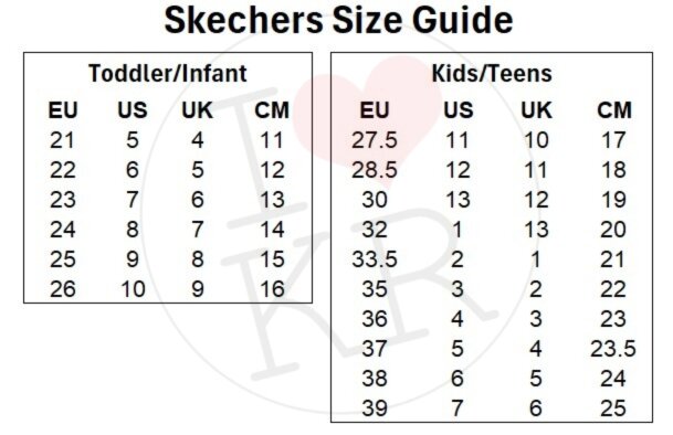 Skechers Size Guide